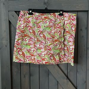 Crown & ivy pink paisley skort